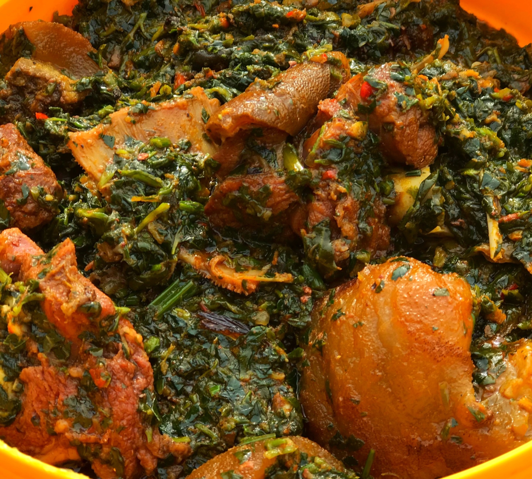 Edikang Ikong — a traditional Akwa Ibom dish